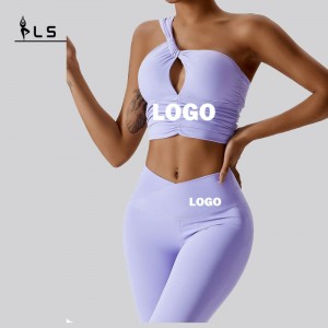 SC1064 Ladies Yoga Sets weiblicher Sport Fitness Fitnessanzug Preis Sport Bra Set Yoga Anzug Fitness Set