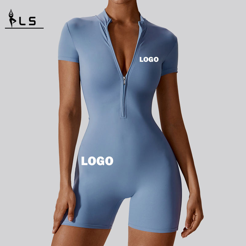 SC1074 Custom Women \'s Yoga Rompers Ein Stück hochwertiger Overall Active Wear atmungsaktives weiches Yoga -BodySuit