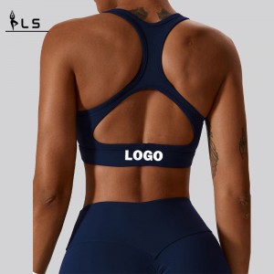 SC10189 Frauen Fitness Racer Back Sport Bra Yoga tragen weiche Unterstützung Kompression Yoga Sexy Sport Bra